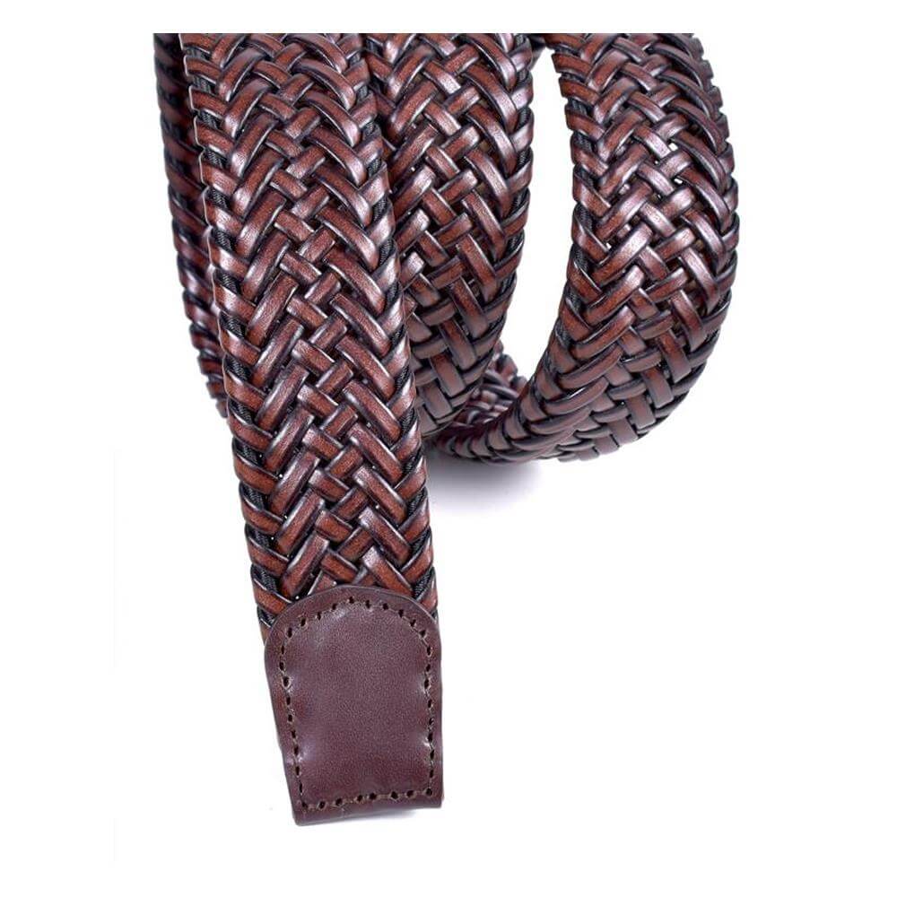 Miguel Bellido Leather Belt Clasico - Maroon